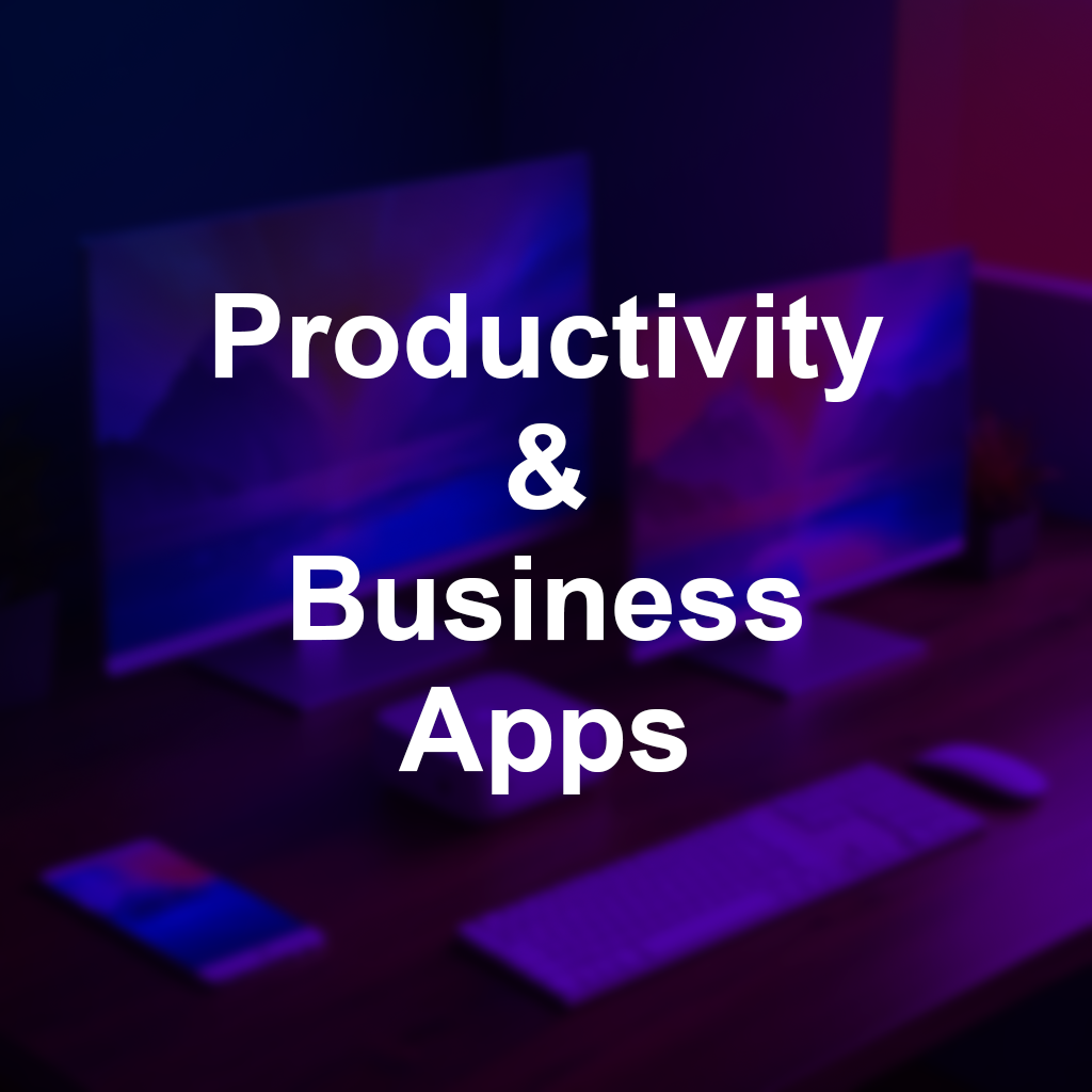 Productivity & Business Apps, hover to see the details